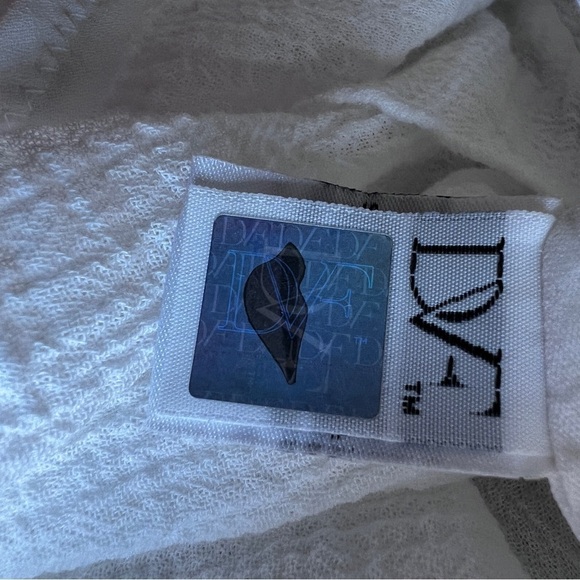 Diane von Furstenberg Avery White Tiered Dress Sz 4 - Picture 9 of 13